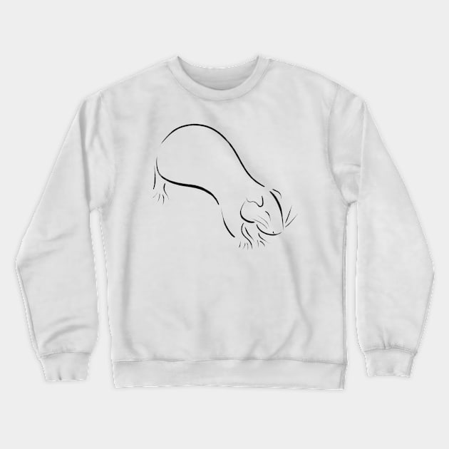 Guinea Pig Crewneck Sweatshirt by DeguArts